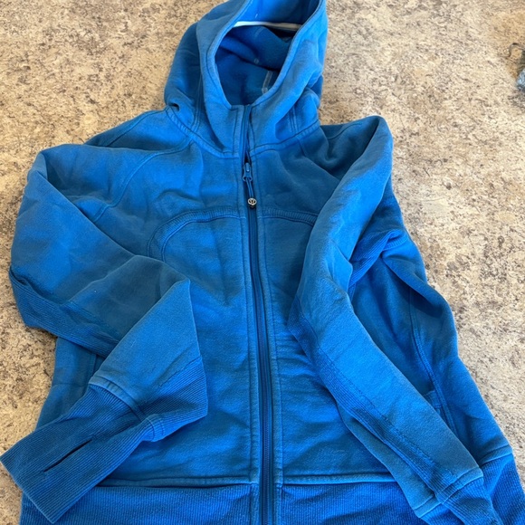 lululemon athletica Jackets & Blazers - lululemon athletica Bright Blue Full-Zip Hoodie